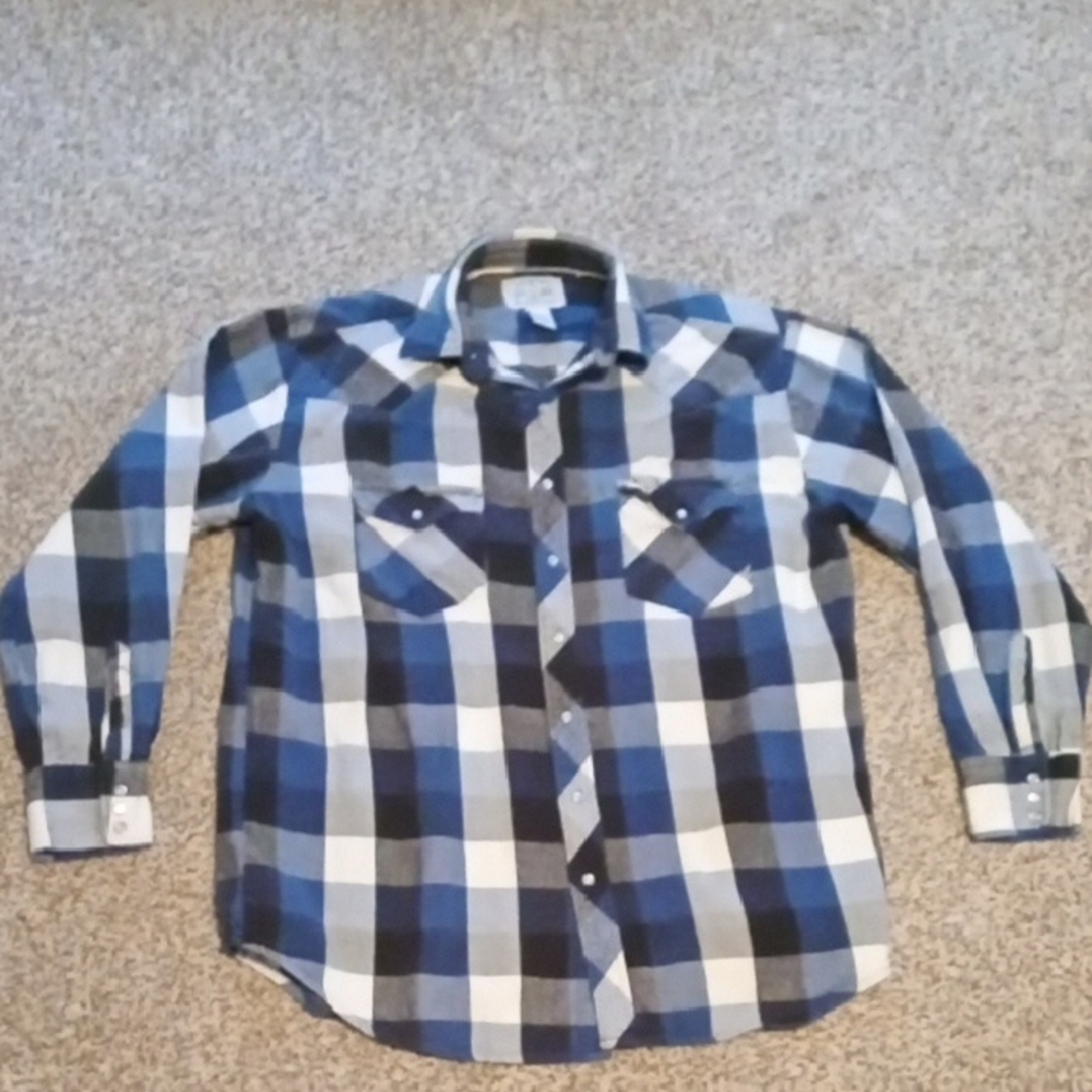 Men's Flannel Plaid Button Down